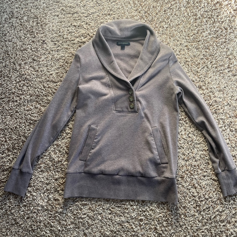 Banana Republic Tan Shawl Collar Cardigan - Picture 2 of 4